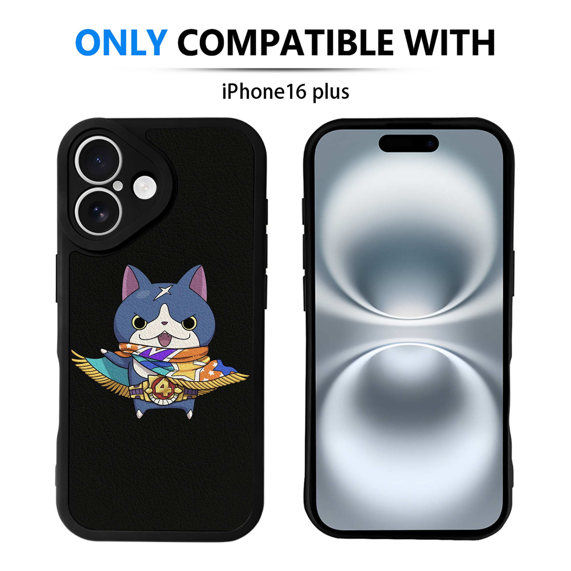 （画像用） 妖怪ウォッチ Yo-kai Watch 【iPhone 16シリーズ対応】シリコンスマホケース（レザー調） 材質：シリコン